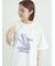 【接触冷感】ミニ裏毛切替フラワープリントTシャツ