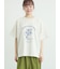 【接触冷感】ミニ裏毛切替フラワープリントTシャツ