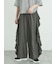カットクレープフリルワイドパンツ