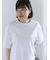 シルケット天竺ワイドアームプリントTシャツ