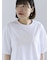 シルケット天竺ワイドアームプリントTシャツ
