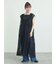チュール刺繍前後2WAYノースリワンピース