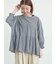袖口シャーリング前後2WAYブラウス