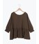 袖口シャーリング前後2WAYブラウス