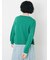 バイカラークルーネックニットカーディガン
