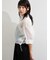 裾ドロストワイドスリーブシャツ
