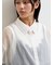 裾ドロストワイドスリーブシャツ