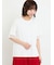 【接触冷感】袖オーガンジー切り替えTシャツ