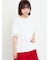 【接触冷感】袖オーガンジー切り替えTシャツ