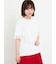 【接触冷感】袖オーガンジー切り替えTシャツ