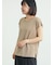 【抗菌、接触冷感】シアー梨地フレンチスリーブTシャツ