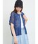 前後2WAY花柄メッシュニット