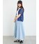 前後2WAY花柄メッシュニット