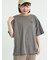 【接触冷感】ロゴ刺繍バックプリントTシャツ