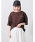 【接触冷感】ロゴ刺繍バックプリントTシャツ