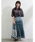 バイオ加工ロゴプリントワイドTシャツ