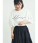 バイオ加工ロゴプリントワイドTシャツ