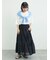 バイオ加工ロゴプリントワイドTシャツ