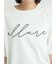 バイオ加工ロゴプリントワイドTシャツ