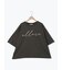 バイオ加工ロゴプリントワイドTシャツ