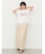 【接触冷感】裾レースロゴTシャツ