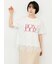 【接触冷感】裾レースロゴTシャツ