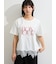 【接触冷感】裾レースロゴTシャツ