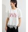 【接触冷感】裾レースロゴTシャツ