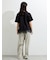 【接触冷感】裾レースロゴTシャツ