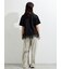 【接触冷感】裾レースロゴTシャツ