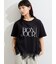 【接触冷感】裾レースロゴTシャツ
