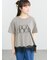 【接触冷感】裾レースロゴTシャツ