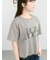 【接触冷感】裾レースロゴTシャツ