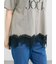 【接触冷感】裾レースロゴTシャツ
