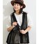 前後2WAYメッシュレースベスト