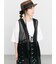 前後2WAYメッシュレースベスト