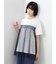 ◇【接触冷感/UVカット】ドットチュールドッキングTシャツ