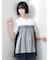 ◇【接触冷感/UVカット】ドットチュールドッキングTシャツ