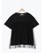 ◇【接触冷感/UVカット】ドットチュールドッキングTシャツ