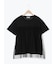 ◇【接触冷感/UVカット】ドットチュールドッキングTシャツ