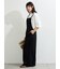 麻レーヨンストレッチサロペット