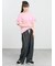 【接触冷感/UVカット】フリル袖カットソー