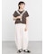 【オーガニックコットン】ドット柄Tシャツ