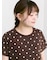 【オーガニックコットン】ドット柄Tシャツ