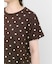 【オーガニックコットン】ドット柄Tシャツ