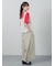 【接触冷感】パーツレース風プリントTシャツ