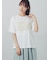 【接触冷感】パーツレース風プリントTシャツ