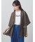 裾レース5分袖ダブルジャケット