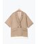 裾レース5分袖ダブルジャケット