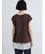 フロッキープリントフレンチスリーブTシャツ